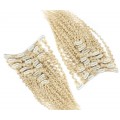 Deluxe kudrnatý clip in set 50cm 200g - platina