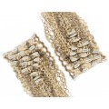 Deluxe kudrnatý clip in set 50cm 200g - platina/světle hnědá