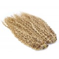 Deluxe kudrnatý clip in set 50cm 200g - přírodní/světlejší blond