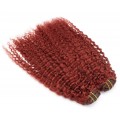 Deluxe kudrnatý clip in set 50cm 200g - měděná