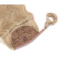 Vlnitý clip in culík 100% lidské vlasy 60cm - přírodní/světlejší blond