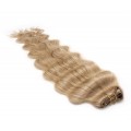 Vlnitý clip in pás 50cm - přírodní/světlejší blond