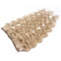 Vlnitý clip in pás 50cm - přírodní/světlejší blond