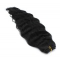 Vlnitý clip in pás 60cm - černá