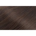 Vlnité micro ring vlasy 60cm - tmavě hnědá 