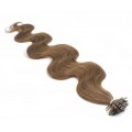 Vlnité keratin 50cm - světlejší hnědá 