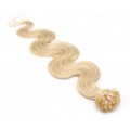 Vlnité keratin 50cm - nejsvětlejší blond