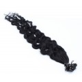 Kudrnaté keratin 50cm - černá
