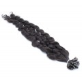 Kudrnaté keratin 50cm - přírodní černá