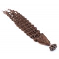 Kudrnaté keratin 50cm - středně hnědá 