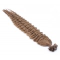 Kudrnaté keratin 50cm - světle hnědá