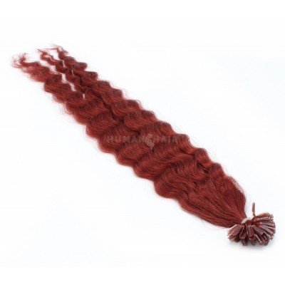 Kudrnaté keratin 50cm - měděná