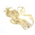 Vlnitý clip in culík 100% japonský kanekalon 60cm - nejsvětlejší blond