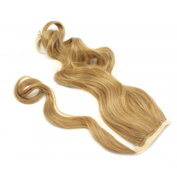 Vlnitý clip in culík 100% japonský kanekalon 60cm - přírodní/světlejší blond