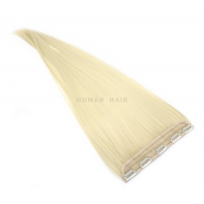Clip in pás japonský kanekalon 60cm - platina