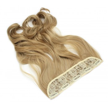 Vlnitý clip in pás japonský kanekalon 60cm - přírodní blond
