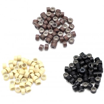Micro ring kroužky se silikonem (50ks)