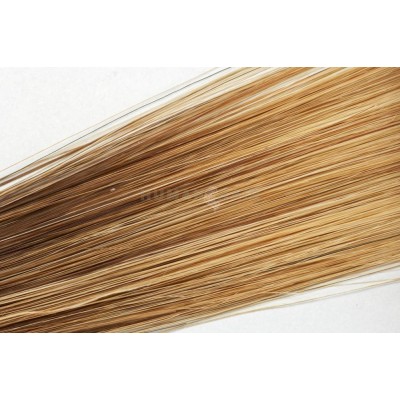 Clip in vlasy 50cm - Středně hnědá/ tmavá blond medová barva